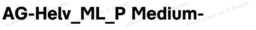 AG-Helv_ML_P Medium字体转换